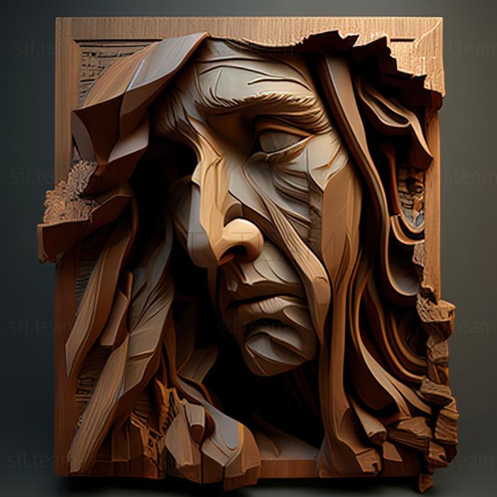 3D модель Питер Йесис, американский художник (STL)